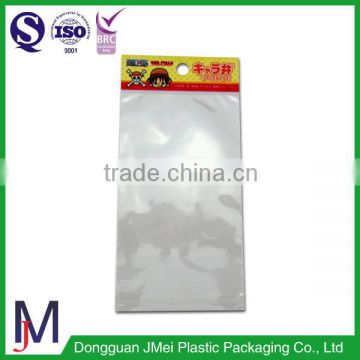 business self sealing poly plastic opp bag with header