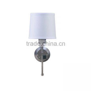 Wall Lamp for hotel with Brushed Nickel Finish UL CUL