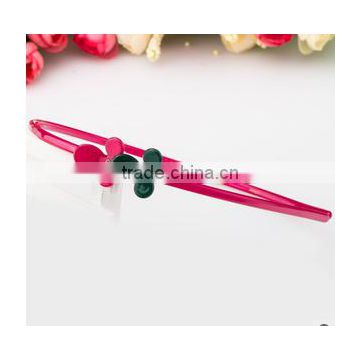 kids wholesale jewelry plastic acrylic headband thin hair band acetate flower headband