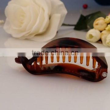 wholesale free shipping Caravan Medium mini small Tortoise Shell Banana hair clips For A Ponytail With Plastic Twist Lock