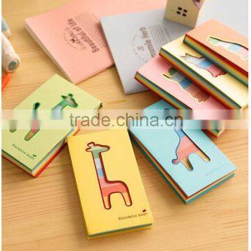 Cute Cat And Deer Series Notepad /Colorful Writing Scratch Pad For Promotion