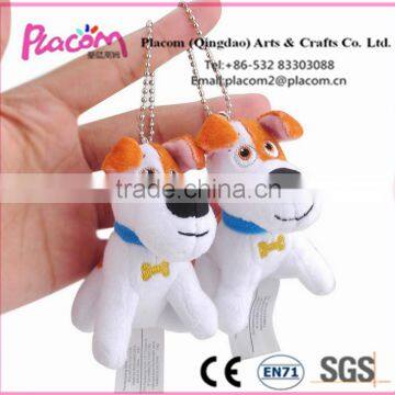 New design Lovely Fashion high quality Customzie Cheap Wholesale Plush toy Keychains Dogs