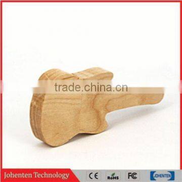 Guitar Shape Bamboo USB Flash Drive 1GB,2GB,4GB,8GB