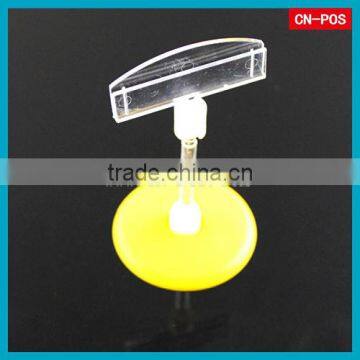 supermarket transparent pop clip for hanging goods