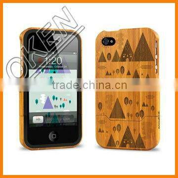 Pure natural real wood durable cell phone case