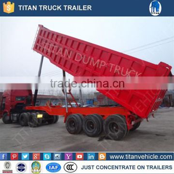 High Payload 3 Axles Rear Dumper / Side Dumper Semi Truck Trailer