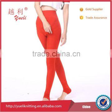 Winter warm candy color cotton Single string seamless pantyhose