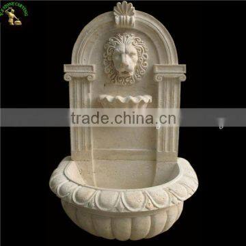 Marble hand carved water wall fountain