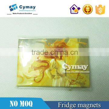 Fridge Magnet Tinplate Fridge Magnet With Coated Paper Cover Printing