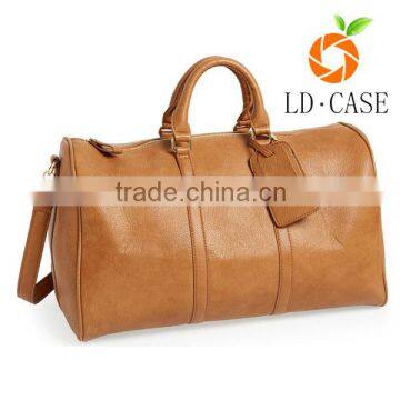 Ebay manufactourer mens leather bag foldable travel bag