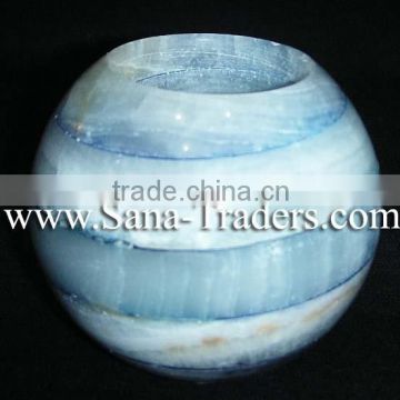 Marble Onyx Designed Tea light (Color Pieces Joined)