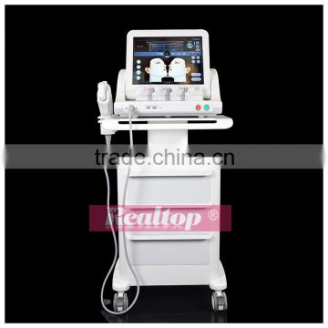 Smas contraction harmonic scalpel hifu face lifting tightening anti aging wrinkle machines with focused ultrasound transducer