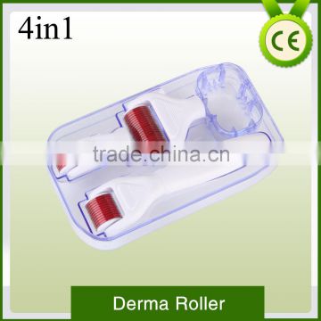 Stainless microneedling dermaroller 1200/720/300 pins skin care derma roller/ 4 in 1 derma roller/ derma roller kit