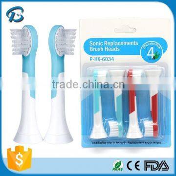 Newest design high quality children small pro results toothbrush heads HX6034 for Philips