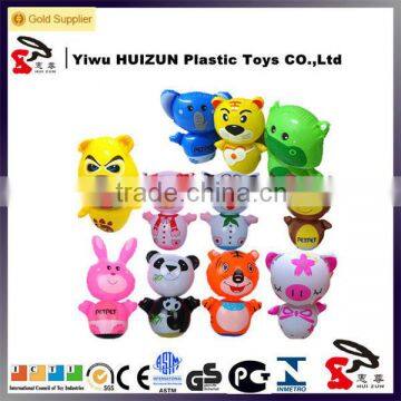 Plastic Inflatable Tumbler at the shape ot cartoon character for Promotion