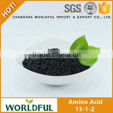 Best quality organic fertilizer black amino acid npk 13-1-2 fertilizer for plant