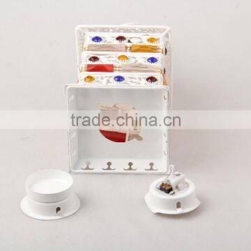 Incense Burner Hurricane Lantern With Stone For Interior Decoration Wf-A002