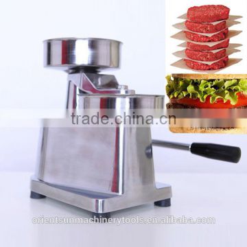 Manual hamburger patty forming machine