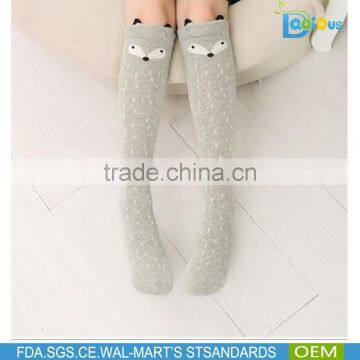 Amazon Hot Selling High Quality Child Socks Kids Sock Wholesale Cotton Knee High Socks photo-6