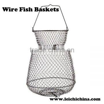 High quality and good price Collapsible Wire Fish Baskets