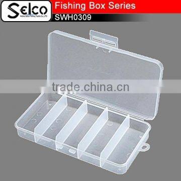 SWH0309A China Top Transparent plastic fishing tackle LURE box