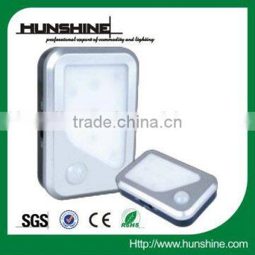 rectangle 8led automatic room light sensor with PIR+CDS