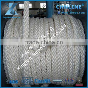 Marine Mooring polyamide PA / Nylon rope 12 Stand Braided Rope