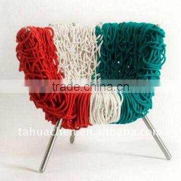 3-strand twisted colored cotton rope