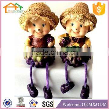 Factory Custom made best home decoration gift polyresin resin hanging decoration dolls