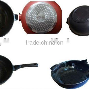 3D Ceramic Alu Frying Pan TV Shopping Cookware