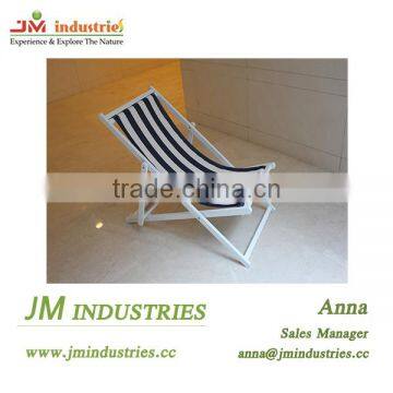 Outdoor Canvas Wood Folding Beach Chair photo-2