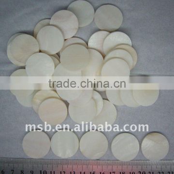 rough round chinese river shell button blanks