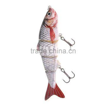 HS007 Minnow Four Sections Artificial Fishing Bait Bionic Lure With Hook photo-3