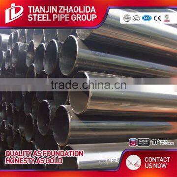 Golden Supplier Black Round Metal Carbon Erw Steel Pipe Sotck Ready