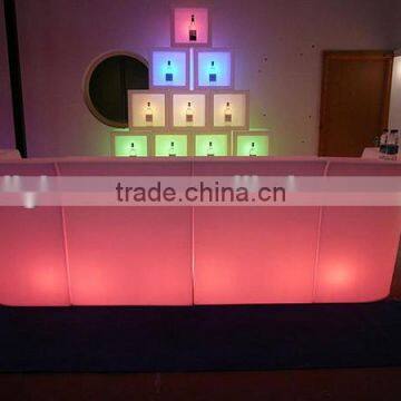 Color changing LED Bar table modern furniture design