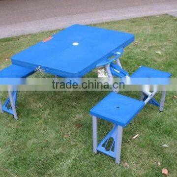 plastic folding picnic table and chair portable table for outside