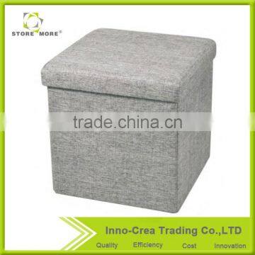 Store More Fabric Foldable Storage Stool photo-3