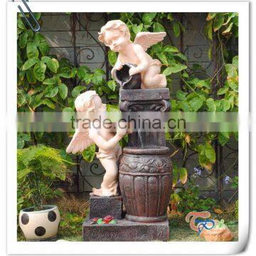 Garden ornaments outdoor angel statue water fountain