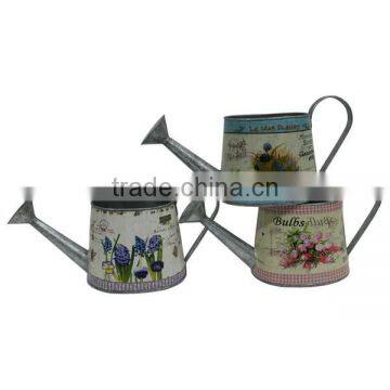 Hot Style!!!Galvanized Watering Cans Wholesale Zinc Garden Watering Can Metal Watering Can