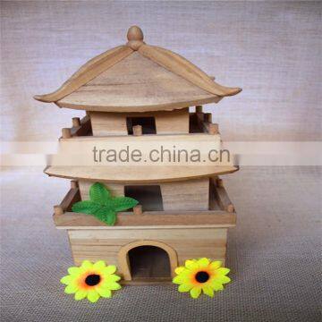 Unfinished tower wood house toy kids wood toys modular houses wood toys for sale