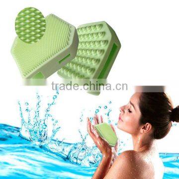 New design girl face brush food grade silicone massage brush / facial massage brush