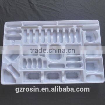 plastic electronic , cosmetics transparent blister gift super market packaging tray