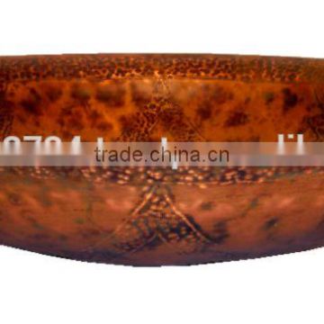 Hammered Round Small Copper Bowl