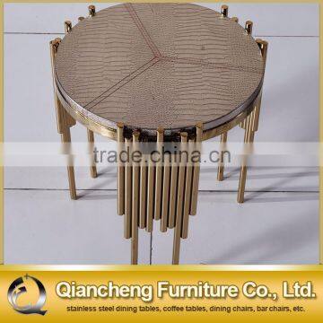 Modern Gold Sideboard Round Side Table photo-2