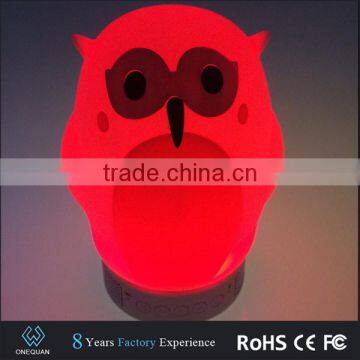 New Micro Digit Product Wireless Portable Mini Owl Shape Bluetooth Speaker Light With fm photo-2