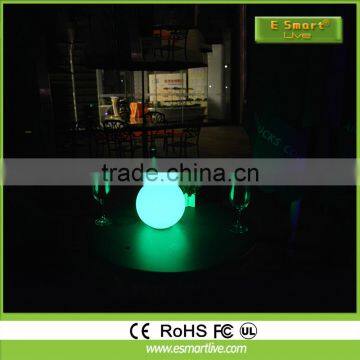 White light PE plastic remote control home led ball light