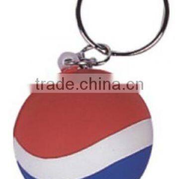 Promotional cheap stress ball with keychain