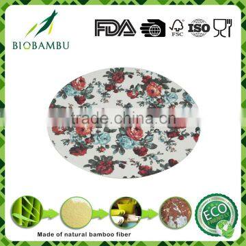 Colorful Promotional Diswasher Safe Bamboo Fiber Tableware Set photo-3