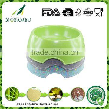 Biological Best design Hot selling bamboo fiber dog bowls