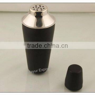 Stainless Steel Cocktail Shaker With Black Color photo-2